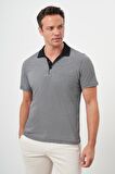  Erkek Siyah Trend Cepli Polo Yaka T-Shirt