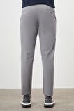  Erkek Gri Yazlık Pamuk Yan Cep Dynamic Fit Chino Pantolon