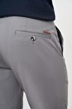  Erkek Gri Yazlık Pamuk Yan Cep Dynamic Fit Chino Pantolon