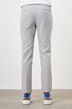  Erkek Gri Pamuk Keten Trend İpli Jogger Slim Fit Spor Pantolon