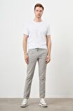  Erkek Yeşil Pamuk Keten Trend İpli Jogger Slim Fit Spor Pantolon