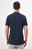  Erkek Lacivert Trend Polo Yaka Dynamic Fit T-Shirt