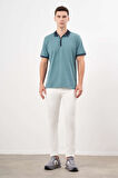  Erkek Yeşil Trend Polo Yaka Dynamic Fit T-Shirt
