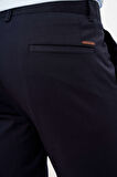  Erkek Lacivert Mevsimlik Pamuk Yan Cep Slim Fit Chino Pantolon