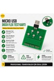 Android MICRO USB Dock Flex Test Kartı Şarj Ve Batarya Arıza Tespit Cihazı