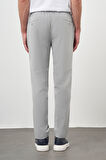  Erkek Gri Poliviskon Trend İpli Jogger Slim Fit Spor Pantolon