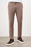  Erkek KAHVE Poliviskon Trend İpli Jogger Slim Fit Spor Pantolon