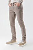  Erkek Vizon Mevsimlik Pamuk 5 Cep Slim Fit Jean Pantolon