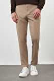  Erkek AÇIK KAHVE Pamuk Yan Cep Slim Fit Chino Pantolon