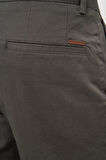  Erkek Haki Pamuk Yan Cep Slim Fit Chino Pantolon