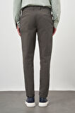  Erkek Haki Pamuk Yan Cep Slim Fit Chino Pantolon