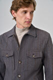  Erkek KAHVE Worker Gömlek Ceket