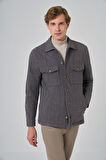  Erkek KAHVE Worker Gömlek Ceket