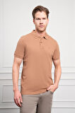  Erkek Vizon Basic Polo Yaka Dynamic Fit T-Shirt