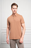 Erkek Vizon Basic Polo Yaka Dynamic Fit T-Shirt