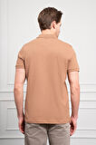  Erkek Vizon Basic Polo Yaka Dynamic Fit T-Shirt