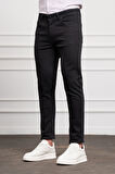  Erkek Siyah Jean Slim Fit Dark Kesim Pantolon