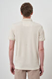  Erkek Kremrengi Trend  Polo Yaka T-Shirt