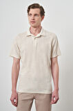  Erkek Kremrengi Trend Apaşi Yaka Kısa Kollu Gömlek