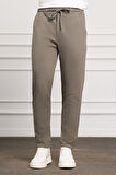  Erkek Haki Slim Fit  Lastikli Jogger Pantolon