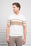  Erkek Ekru Trend Dynamic Fit Rahat Kesim Polo Yaka T-Shirt