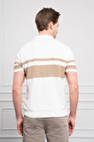  Erkek Ekru Trend Dynamic Fit Rahat Kesim Polo Yaka T-Shirt