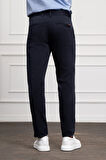  Erkek Lacivert Slim Fit Dar Kesim Chino Pantolon