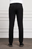  Erkek Siyah Slim Fit Dar Kesim İpli Jogger Pantolon