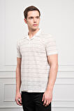  Erkek Gri Trend Dynamic Fit Rahat Kesim Polo Yaka T-Shirt
