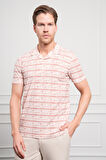  Erkek Kiremit Trend Dynamic Fit Rahat Kesim Polo Yaka T-Shirt