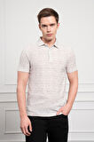  Erkek Nefti Trend Polo Yaka Desenli Dynamic Fit Rahat Kesim T-Shirt