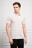  Erkek Nefti Trend Polo Yaka Desenli Dynamic Fit Rahat Kesim T-Shirt