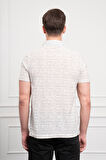  Erkek Nefti Trend Polo Yaka Desenli Dynamic Fit Rahat Kesim T-Shirt