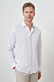  Erkek Beyaz Pamuk Trend Slim Fit Dar Kesim Non Iron Gömlek