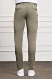  Erkek Yeşil Slim Fit Chino Pantolon