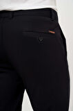  Erkek Siyah Yazlık Pamuk Yan Cep Slim Fit Chino Pantolon
