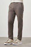  Erkek Haki Yazlık Pamuk Yan Cep Slim Fit Chino Pantolon