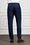  Erkek Lacivert Basic Slim Fit Classic Pantolon