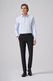  Erkek Siyah Trend Slim Fit Yandan Lastikli Pantolon