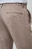  Erkek Vizon Trend Tam Lastikli Slim Fit Pantolon