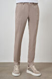  Erkek Vizon Trend Tam Lastikli Slim Fit Pantolon