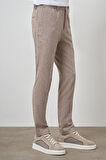  Erkek Vizon Trend Tam Lastikli Slim Fit Pantolon