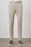  Erkek Bej Trend Tam Lastikli Slim Fit Pantolon
