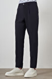  Erkek Lacivert Trend Slim Fit Tam Lastik Pantolon