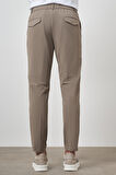  Erkek Vizon Trend Slim Fit Tam Lastik Pantolon