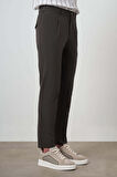  Erkek Haki Trend Slim Fit Tam Lastik Pantolon