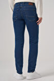 Erkek Mavi Denim 5 Cep Slim Fit Jean Kot Pantolon