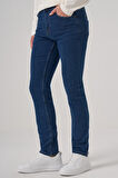  Erkek Mavi Denim 5 Cep Slim Fit Jean Kot Pantolon