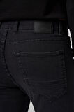  Erkek Siyah Denim 5 Cep Slim Fit Jean Kot Pantolon