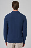  Erkek İndigo Trend Polo Yaka Dynamic Fit Rahat Kesim Triko